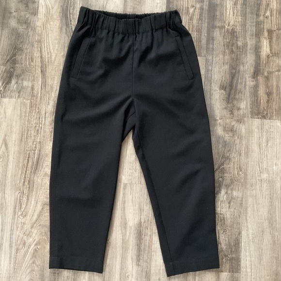 GANNI BLACK WOMANS PULL ON PANTS SIZE 36 - Picture 1 of 6